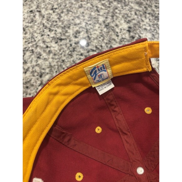 Vintage USC Trojans Sequined Logo Strapback Hat Red Gold by The Game Script - Picture 8 of 9